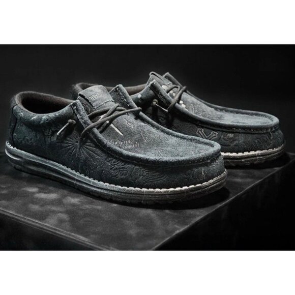 NWT Hey Dudes Jelly Roll Tattoo Beautifully Broken Wally Shoes Sz 11 In Hand - Picture 2 of 10